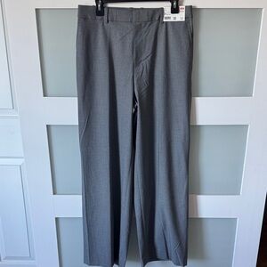Uniqlo Gray Wide Leg Dress Pants